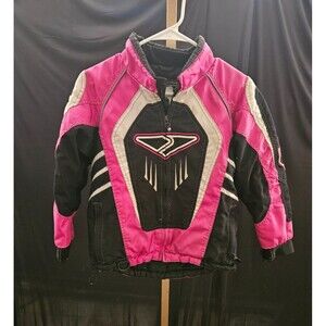YOUTH GIRLS COLD CROSS FXR RACING WINTER JACKET BLK/PINK SZ 10